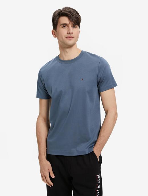 TOMMY春夏男装经典简约透气丝光棉小绣标圆领短袖T恤MW0MW23937 商品图10