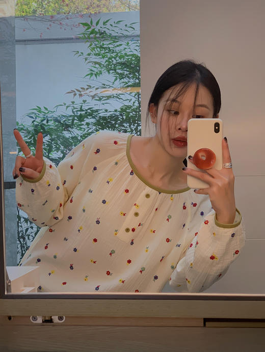 老米优品/ 认准正版哦~~~美美哒《花房菇凉棉纱小宅裙 》透气会呼吸的面料，夏天穿的家居裙好舒服~~很多色哦！Q230316A 商品图1