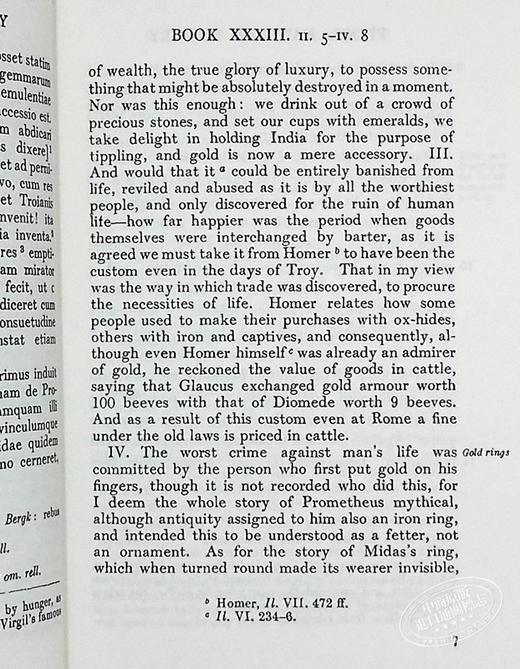预售 【中商原版】老普林尼 博物志 卷33-35 共37 Natural History Volume IX Books 33-35 英文原版 Pliny 商品图7