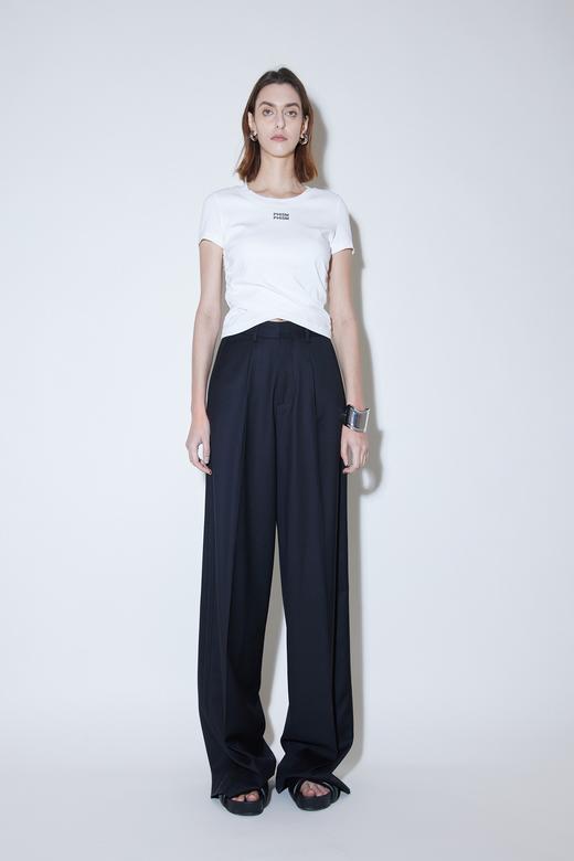 收腰抽褶短T恤 商品图0