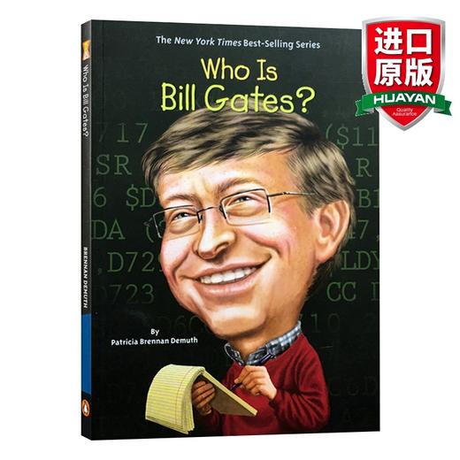 英文原版 Who Is BILL GATES Who Was 名人传记系列 英文版 进口英语原版书籍 商品图0
