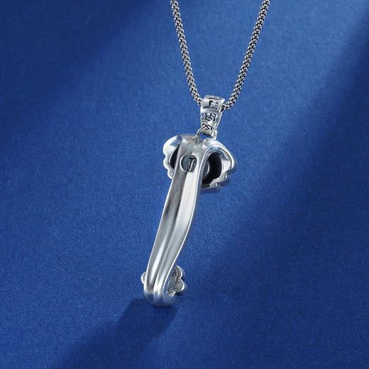 子佩集S990银【心如意】吊坠【HFDZ019】(不含链)仿古2303 商品图4