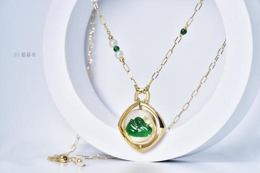 【天鹅湖】绿翠贝母项链    GZ1220917 商品图6