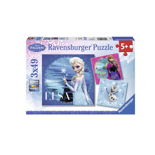 Ravensburger拼图 平面拼图3x49片迪斯尼系列—冰雪奇缘RAVC092697 商品图0