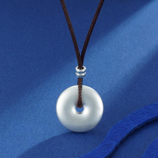 子佩集S990银【任平生】套链项链【TBV029S】仿古平安扣2303 商品图1