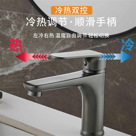 SQ：7262 迈阿密单孔 水镀枪灰 铜材 商品图7