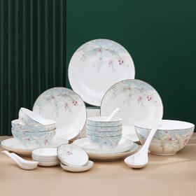 28头鸾凤和鸣餐具