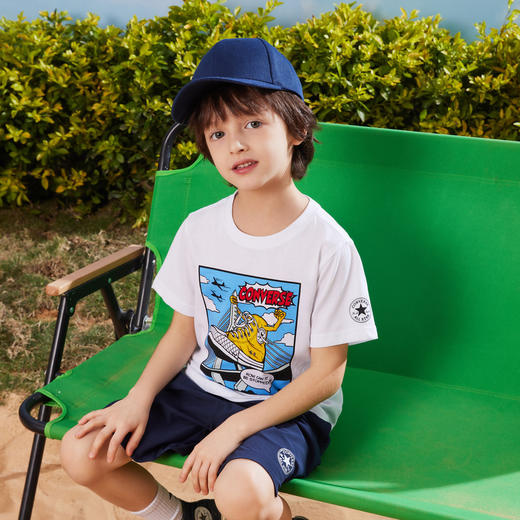 CONVERSE 夏 大童小童 短袖T恤 CNVB-TE-D939 商品图4