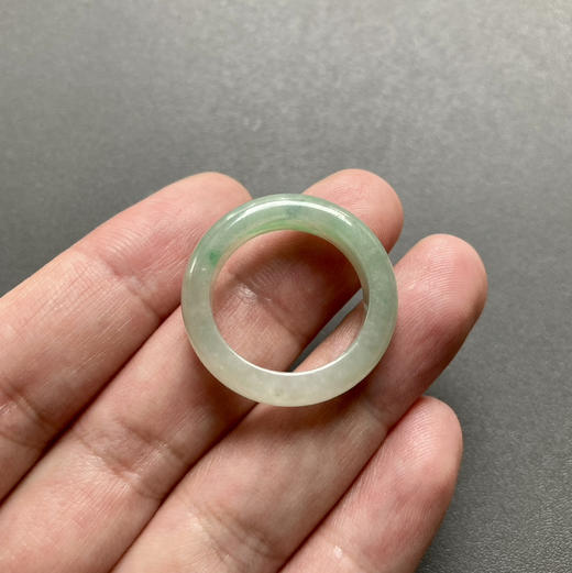 冰种阳绿翡翠指环戒指1920 商品图6