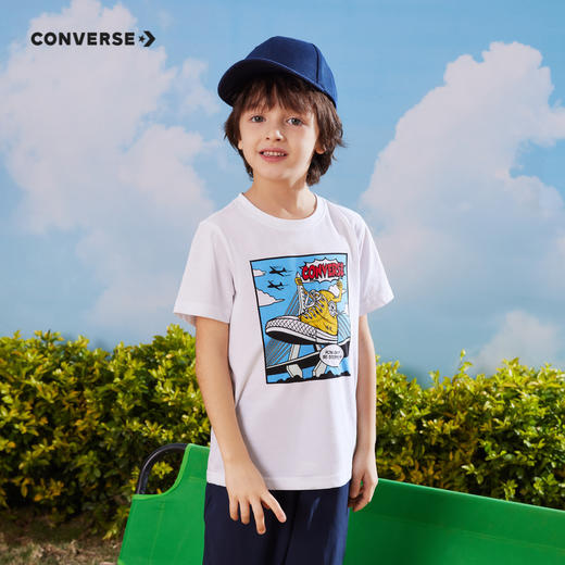 CONVERSE 夏 大童小童 短袖T恤 CNVB-TE-D939 商品图0