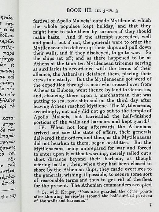 【中商原版】修昔底德 伯罗奔尼撒战争史 History of the Peloponnesian War Volume II Books 3-4 英文原版 Thucydides 商品图6