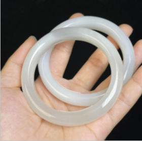 和田玉手镯-白玉