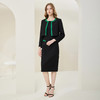 RE8A1斯尔丽瑟俪2023春上新撞色修身圆领烫钻两件套外套+连衣裙 商品缩略图3