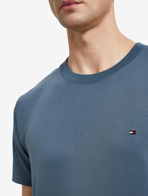 TOMMY春夏男装经典简约透气丝光棉小绣标圆领短袖T恤MW0MW23937 商品图9