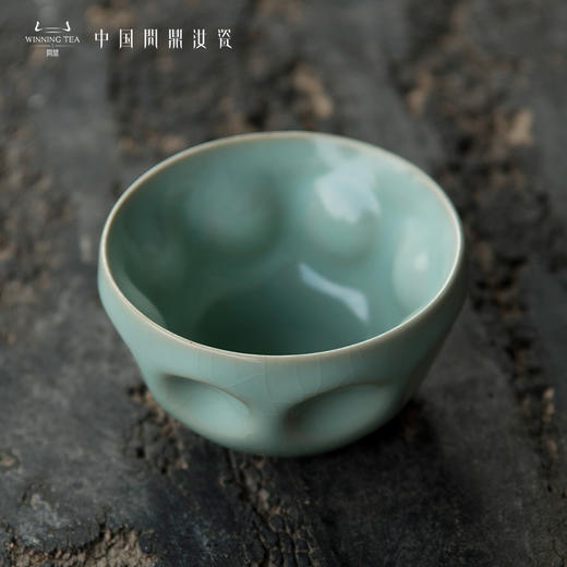问鼎汝瓷鼎峰系列天青老款皇冠杯 商品图1