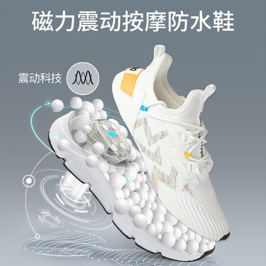 量橙休闲防水运动鞋，给脚部按摩，越走越轻松 商品图3