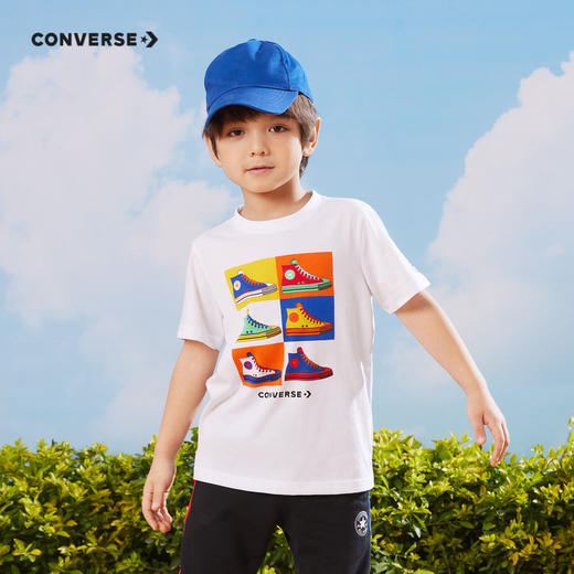 CONVERSE 夏 大童小童 短袖T恤 CNVB-TE-D937 商品图5