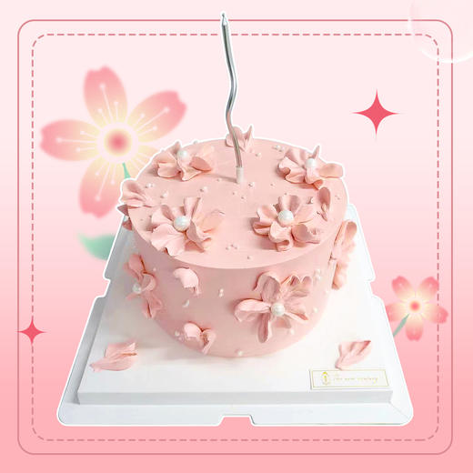 【鲜果蛋糕】春暖花开三层鲜果夹心蛋糕 商品图0