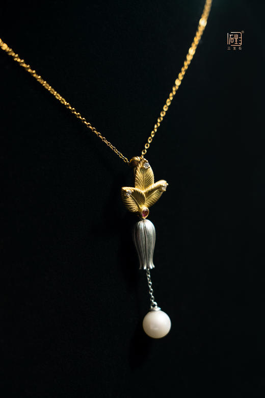 三生石·静待花开·玉兰两用胸针 商品图4