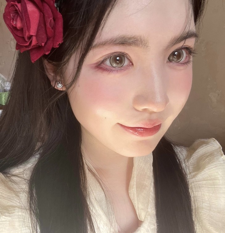 NICEKON美瞳 年抛隐形眼镜 青柠碎冰冰14.5mm 1副/2片 左右可不同度数-VVCON美瞳网25