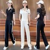 休闲运动洋气炸街减龄显瘦阔腿裤两件套ZYR-8310 商品缩略图1