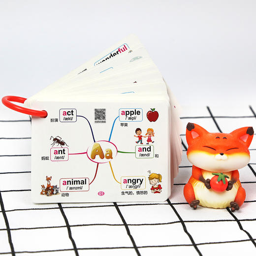 【昂秀外语】思维导图速记英语单词卡 600词 自然拼读单词卡 商品图4