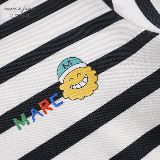 【科技凉感抗菌面料】马克珍妮夏装 男童条纹POLO衫230717 商品图3
