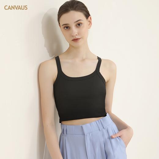 【内搭外穿均可】CANVAUS 女士带胸垫背心吊带短款（3色可选） 商品图2