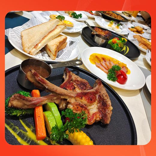 【之洲西餐厅】单人西餐自主50款餐品任点任食 商品图1