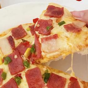 🍕手工披萨，配料健康🈚️添加5袋（夏威夷培根*1袋+奥尔良鸡肉*1袋+风味牛肉*1袋+意式总汇*1袋+孜然烤肉*1袋）