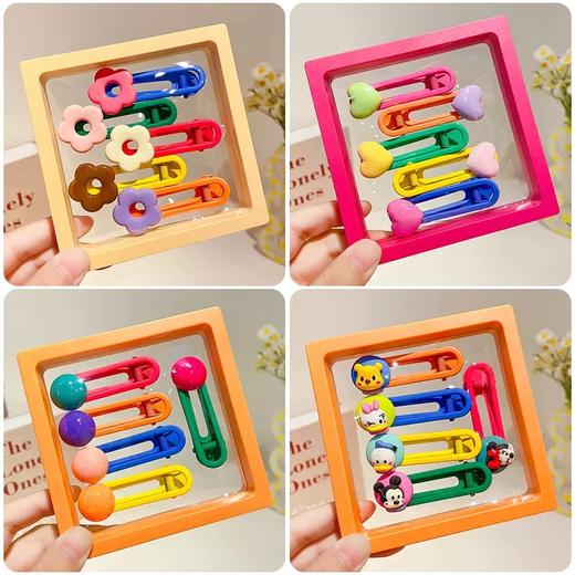 新款韩系女童刘海碎发整理发卡5只装 商品图1