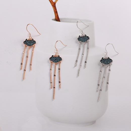 【宏艺珠宝】事事顺遂·银s925耳饰HS 商品图2