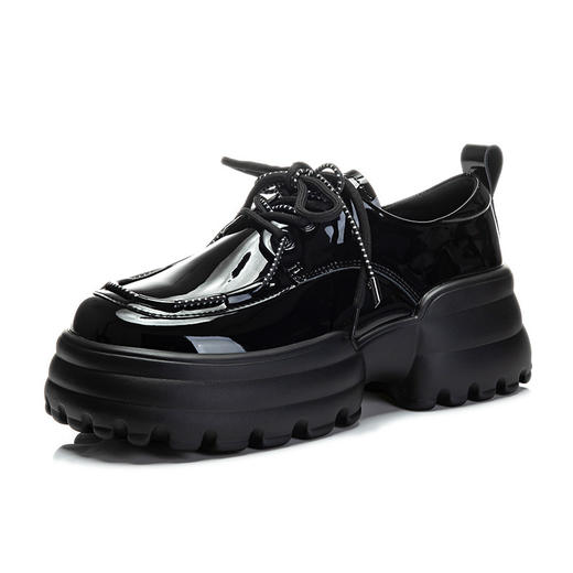 老爹鞋春季新款，女士厚底小皮鞋百搭休闲粗跟单鞋ML2502 商品图3