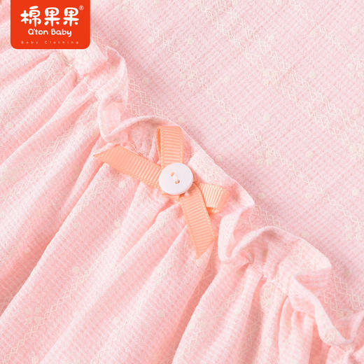 棉果果夏季新品女童女宝翻领连衣裙M222701423245 商品图4