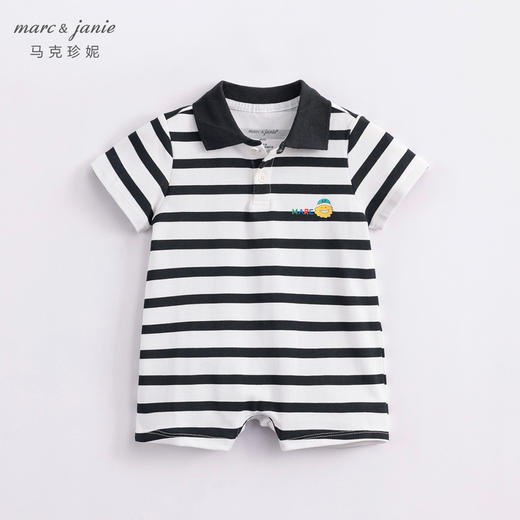 【科技凉感抗菌面料】马克珍妮夏装 男童POLO领连体衣230719 商品图1
