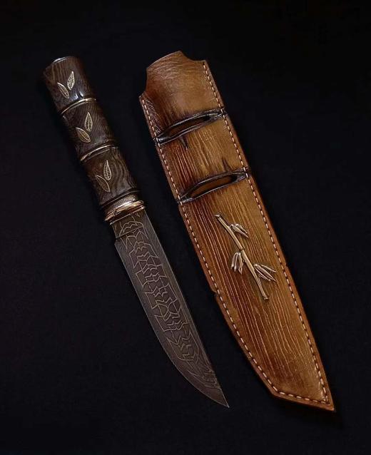 三希堂  现代刀系列  “竹影”小直【预订】未开刃 商品图0