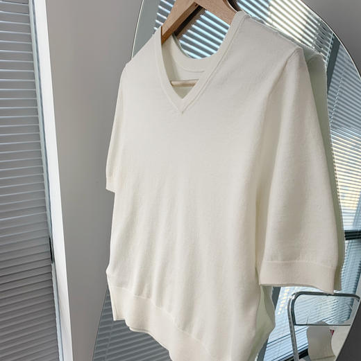 【à perles】 row风极简前后两穿丝羊毛上衣【现货】 商品图0