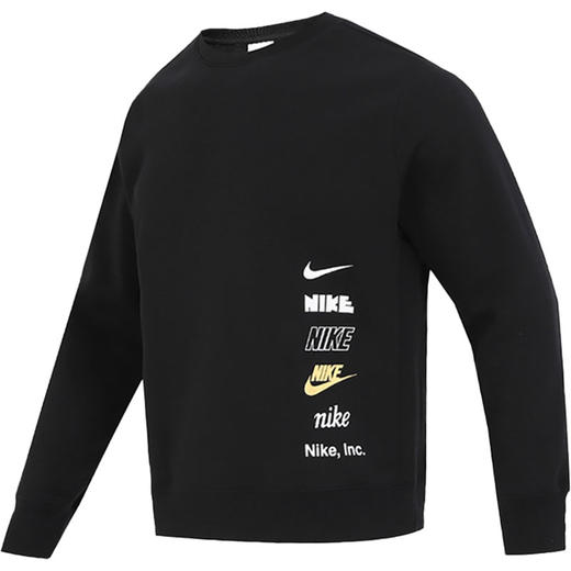 Nike/耐克男子运动休闲加绒套头衫圆领卫衣 DX0782-010 商品图3