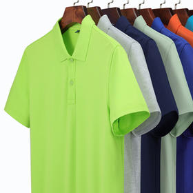 纯色翻领polo衫经典款珠地棉男士针织休闲T恤   ADN622*