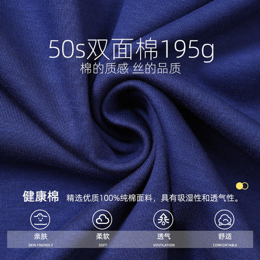 【100%棉】CANVAUS 女士纯色圆领双面棉短袖基础款T恤（4色可选） 商品图4