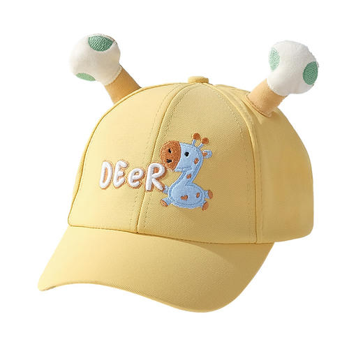 【蜗牛耳朵棒球帽】韩版春秋贴布可爱卡通棒球帽男女儿童休闲百搭防晒防晒鸭舌帽 商品图4