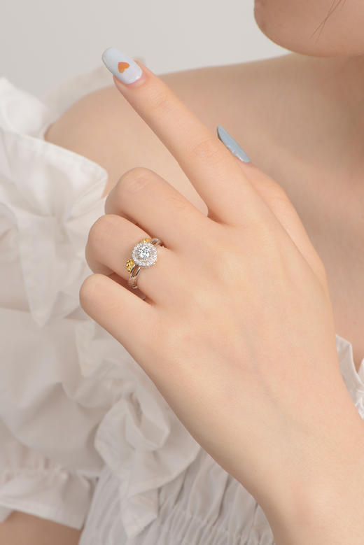 《致敬永恒》莫桑钻全系列925银戒指 商品图14