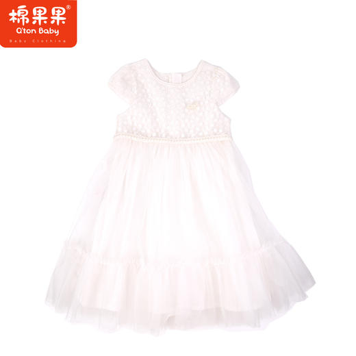 棉果果夏季新品女童女宝网纱连衣裙M222701223211 商品图1