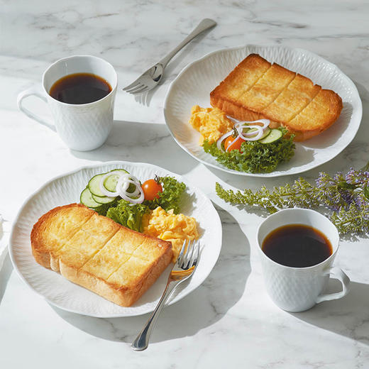 Noritake则武 cher blanc盘子ins风餐具餐盘小碟子家用浮雕平盘【不支持补差，非质量问题不退不换】S 商品图4