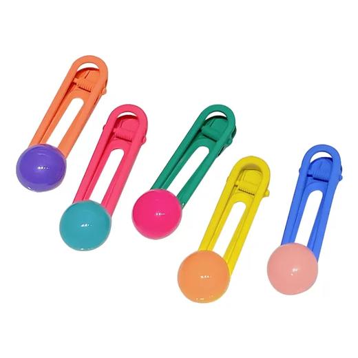 新款韩系女童刘海碎发整理发卡5只装 商品图3