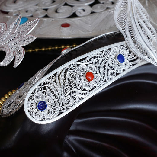 子佩集S999银手工银花丝【花丝镶嵌太平盛世】大型摆件大师工坊原创设计【TPSS】2303 商品图8