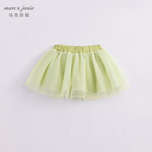 马克珍妮夏装新款 女童可爱兔子涂鸦网纱裙短袖套装230635 商品图2