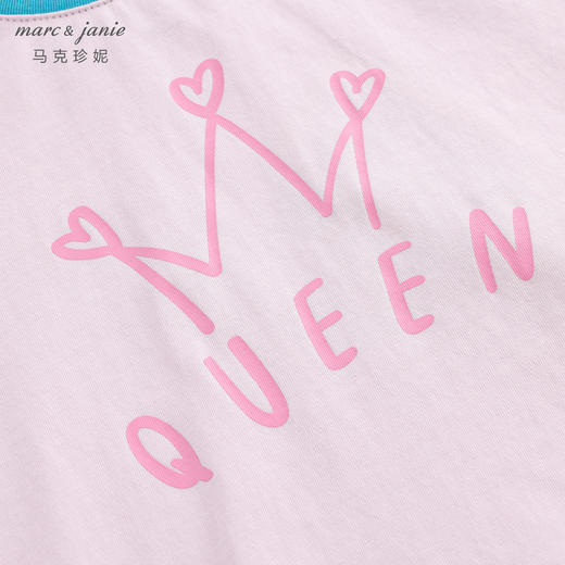DD【科技凉感面料】马克珍妮夏装 女童字母短袖T恤230857 商品图4