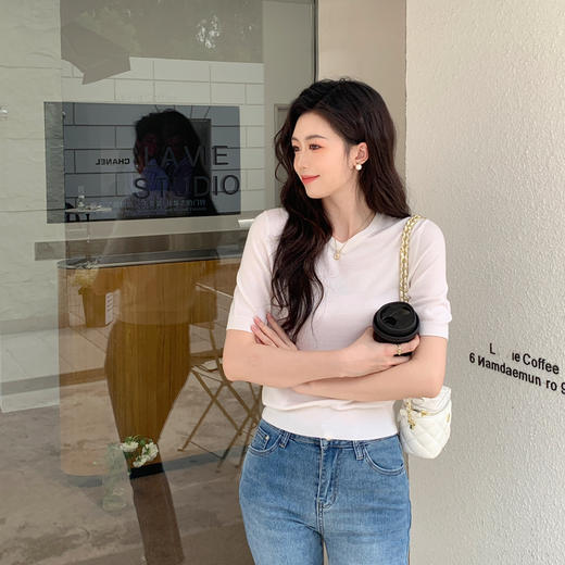 【à perles】 row风极简前后两穿丝羊毛上衣【现货】 商品图6