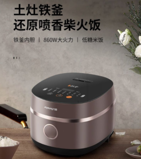 九阳电饭煲【F-40TD02】新款家用智能预约4L大容量铁釜内胆电饭煲